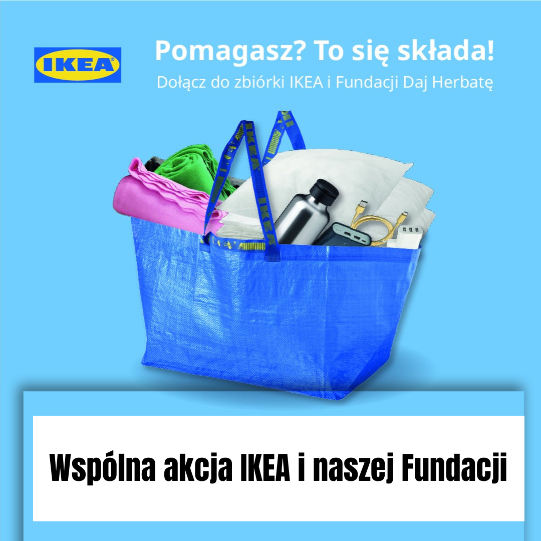 Zbiórka rzeczowa w wybranych sklepach IKEA .