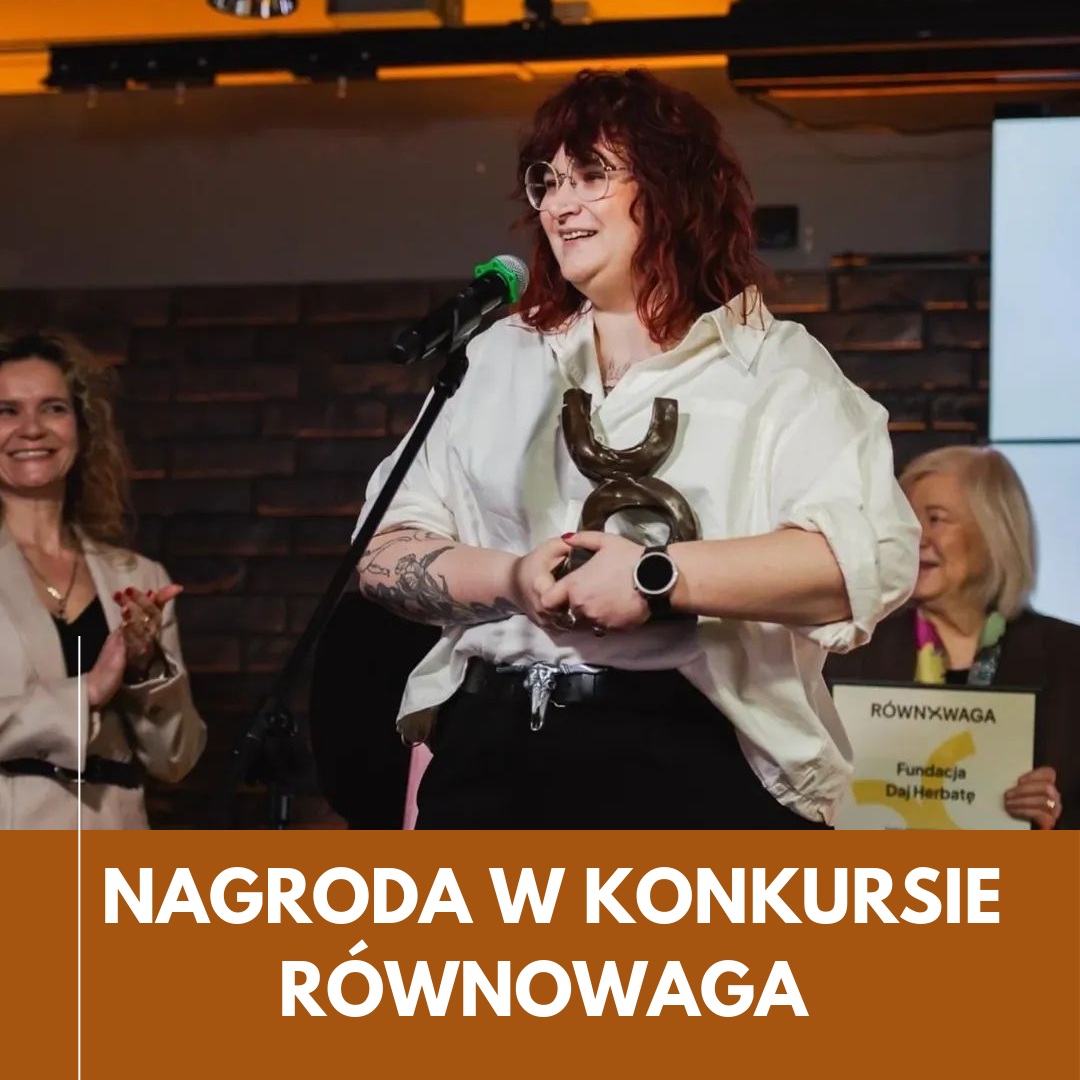 Ogromne wyróżnienie: nagroda w konkursie RÓWNOWAGA.