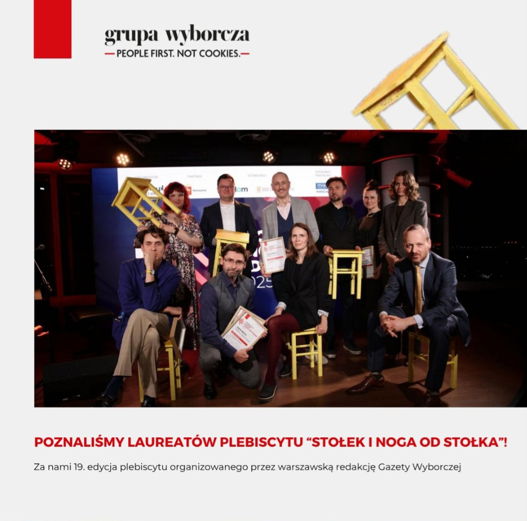 Nagroda w kategorii STOŁEK Gazety Wyborczej!