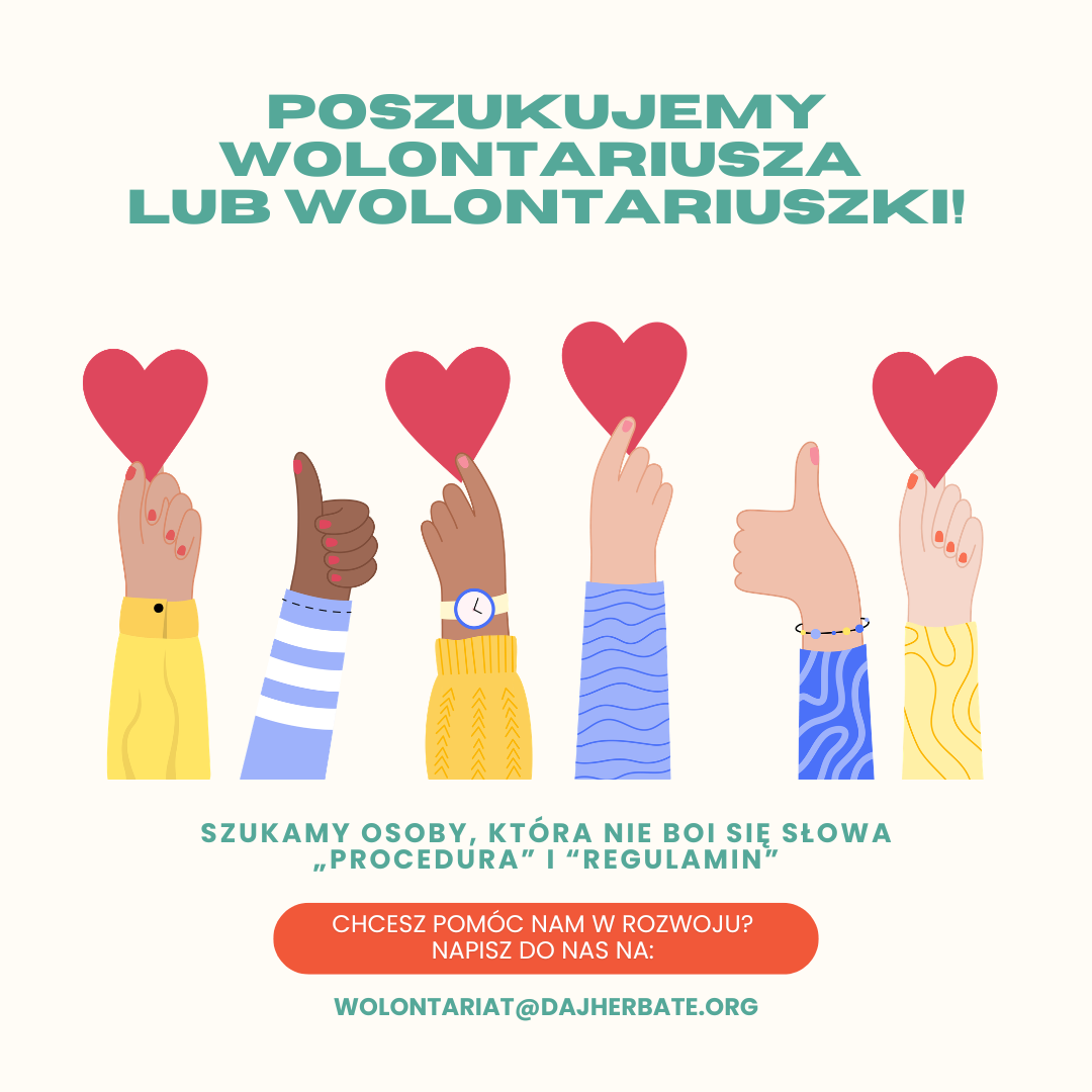 Zostań wolontariuszem w naszej Fundacji.